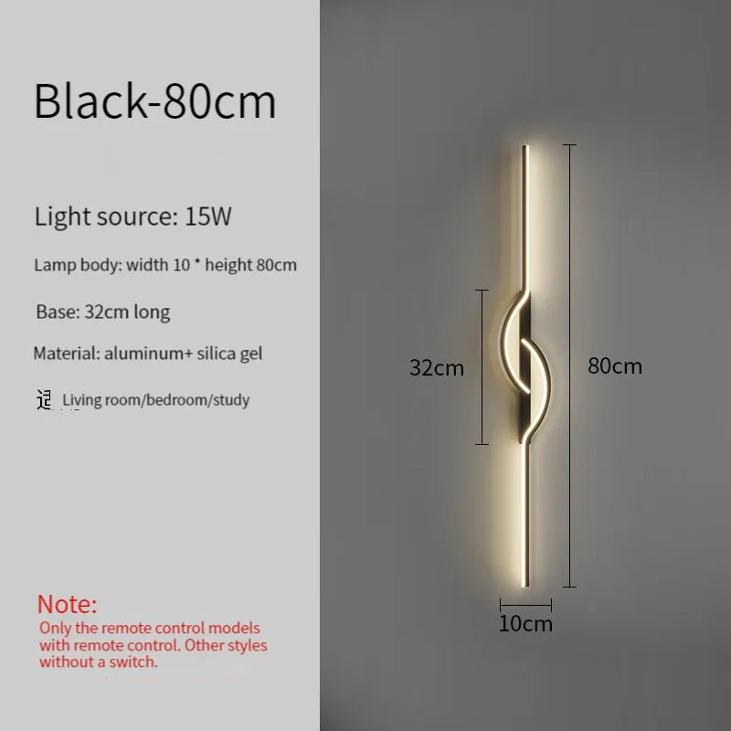 Led Bedside Wall Sconce Lamp For Living Room Bedroom Stair Modern Art Interior Wall Lights Light Fixture Night Lamps Home Decor