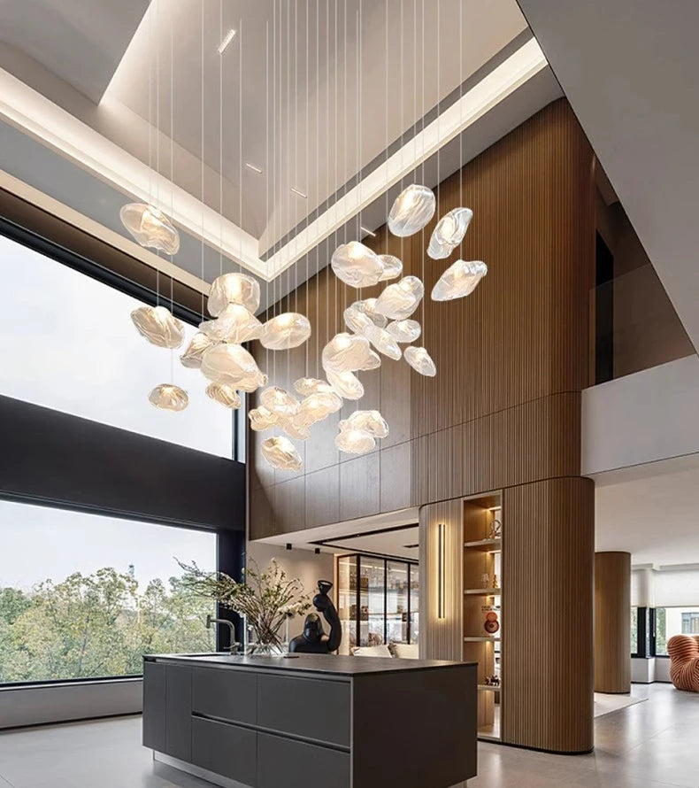 Nordic home decoration, stair chandelier, living room bedroom and dining room Pendant lights, ceiling light, indoor lighting