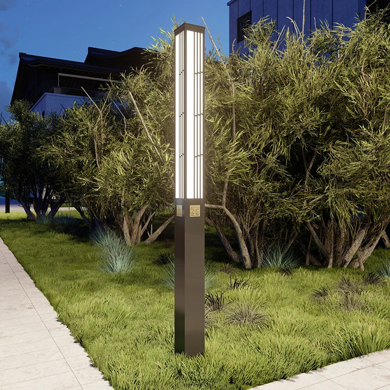 Garden lamp outdoor waterproof new Chinese landscape lamp post community square commercial street lamp project custom high pole