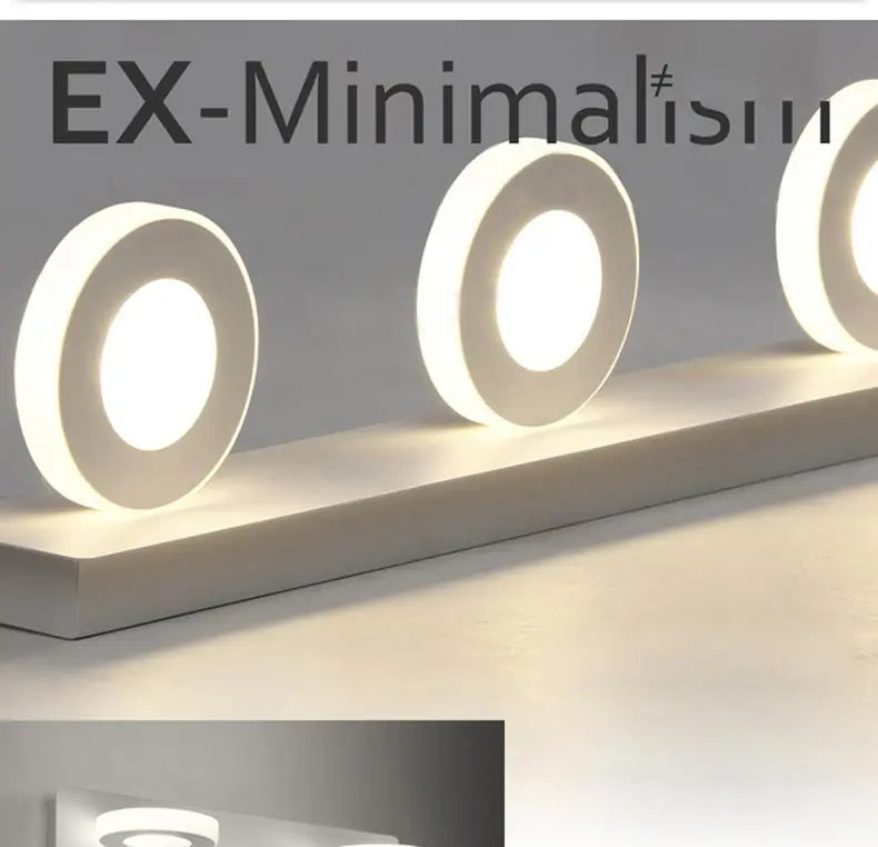 Modern Stair Led Wall Lamp Kitchen Bathroom Mirror Light Fixture Decor Bedroom Home Lighting White Metal Acrylic Sconce 110-220V