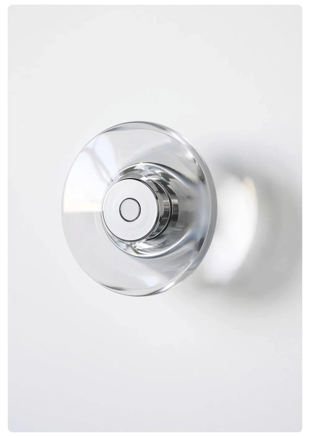 Modern Round Crystal Bedside Lamp Bedroom Living Room Italian LED Sconce Minimalist Art Circular Corridor Mirror Wall Lights