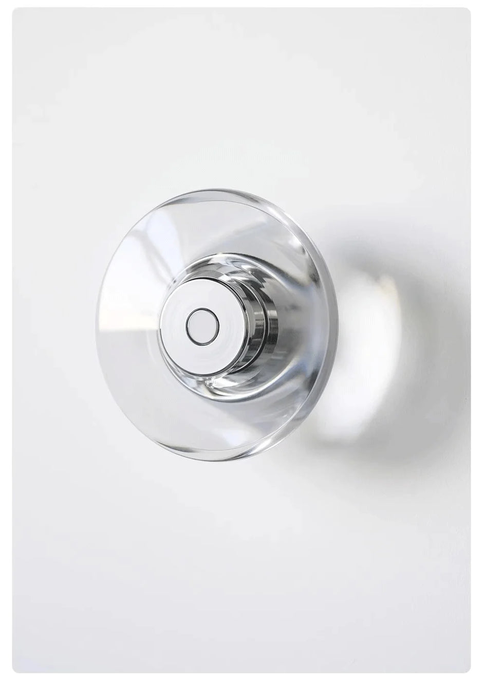 Modern Round Crystal Bedside Lamp Bedroom Living Room Italian LED Sconce Minimalist Art Circular Corridor Mirror Wall Lights
