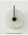 Modern LED Marble Wall Sconce Light Fixture Alabaster Lamp Living Room Bedroom Bedside Home Art Decoration Stone Decor Indoor