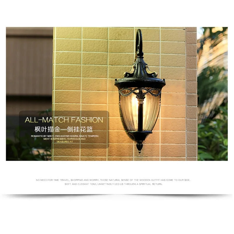 Outdoor Wall Lamp Classical Light Retro LED Sconces Waterproof ideal for  Decoration