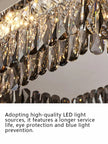Light Luxury Crystal Ceiling Light Round LED Lamp 2025 New Post-modern Design Upscale Lighting Fixture for Living Room Bedroom