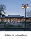 Led Villa Garden Outdoor Waterproof Household Retro Double Head Community Outdoor Courtyard Street Lamp ≈230CM