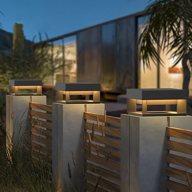 Modern Stainless Steel Door Post Lamp Villa Door Pillar Lamp Outdoor Waterproof Garden Lawn Lamp Landscape Lighting