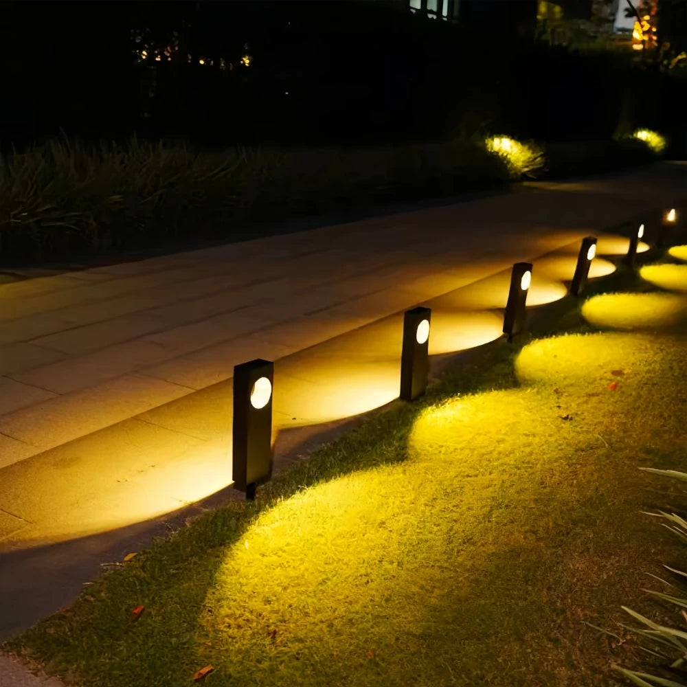 Solar Pathway Lights Outdoor Waterproof Bright Moon Auto On/Off Garden Light for Yard Patio Porch Lawn Outside Decor Lighting