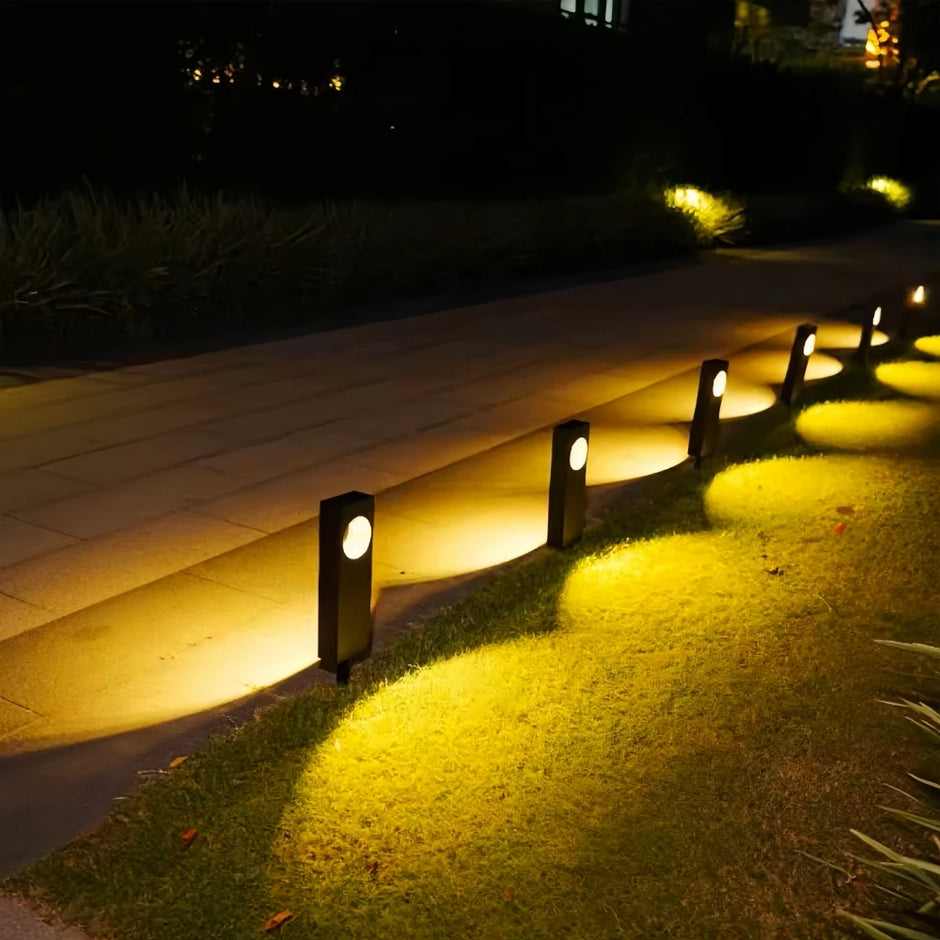 Solar Pathway Lights Outdoor Waterproof Bright Moon Auto On/Off Garden Light for Yard Patio Porch Lawn Outside Decor Lighting