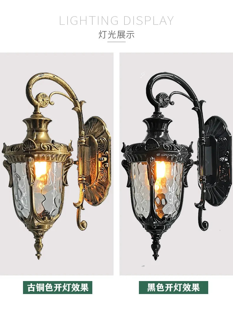 DurableEuropean Outdoor Wall Lamp Indoor And Outdoor Waterproof Led Wall Lamp Simple Corridor Gate Balcony Villa Courtyard Lamp