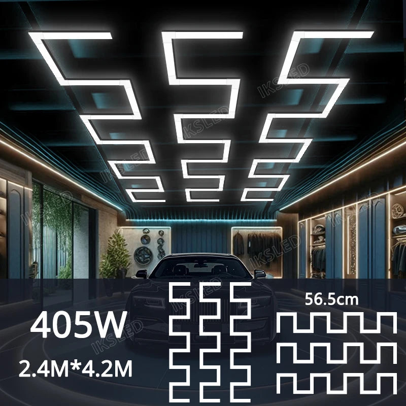 Dimmable  Hexagonal-shaped LED Light  Garage Light High-quality, life Shots, garage/Hair salon Light Honeycomb light AC85-265V