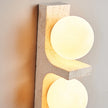 New Style Wall Light Sconce Natural Stone White Glass G9 Bulb Art Deco For Indoor Foyer Bedroom Dining Room