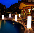 Luminous cylindrical lamp lawn solar LED outdoor lighting non solar lamp outdoor garden decoration outdoor garden light
