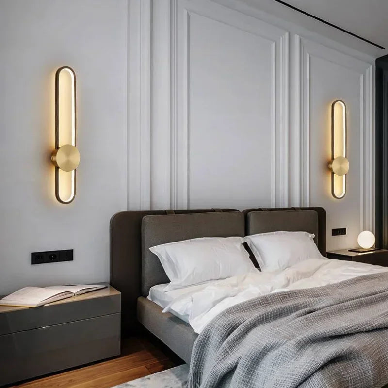 Modern Sconce LED Long Wall Light for Bedroom Living Room Surface Mounted Background Room Decor Wall Lighting Fixture