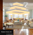 Free Shipping Modern Led Pendant Lights for Dining Room Living Room Rectangle Acrylic Led Pendant Lamp Fixture Lamparas Modernas