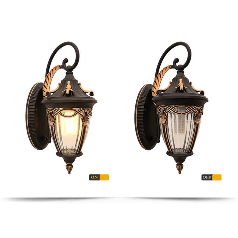 Outdoor Wall Lamp Classical Light Retro LED Sconces Waterproof ideal for  Decoration