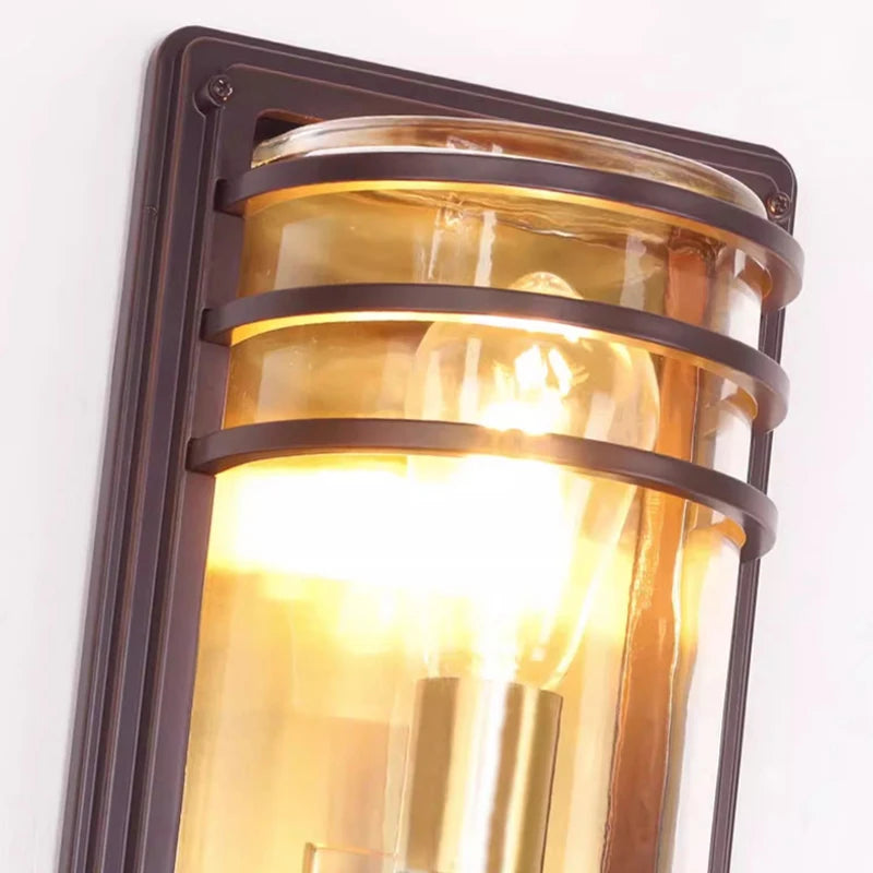 Outdoor Waterproof Wall Lamp - All Aluminum Moisture-Proof Decorative Lighting for Balcony Entrance Door Courtyard Garden