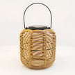 E2 Outdoor Solar Lamp Rattan Lantern Courtyard Balcony Garden Solar Decoration Lights Creative Atmosphere Lamp Bamboo Chandelier