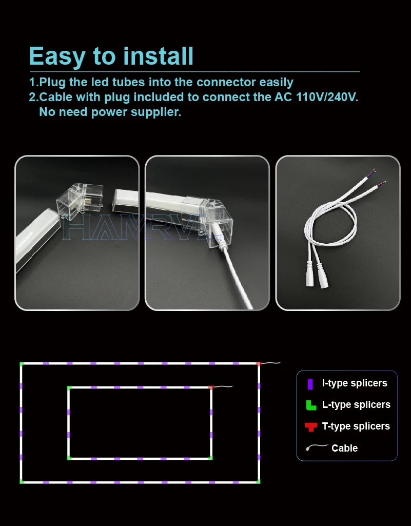 Office Extra Large Workshop LED Light 6500K Garage Ceiling Light Shop Light for Car Detailing Gym Supermarket Show  customized