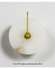 Modern LED Marble Wall Sconce Light Fixture Alabaster Lamp Living Room Bedroom Bedside Home Art Decoration Stone Decor Indoor
