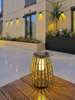 Solar Lights LED Floor Lamp Outdoor Waterproof Solar Energy Imitation Rattan Ambient Lamp Villa Gate Garden Courtyard lighting