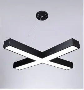 Creative Hexagonal Led Lamps Office Chandelier Round Simple Y-shaped splicing Special-Shaped Chandelier Gym Office Light