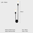 Black Gold LED Wall Lamps with G9 Light Bulb for Bedroom Bedside Interior LED Wall Lights Wall Sconce for Corridor Foyer Kitchen