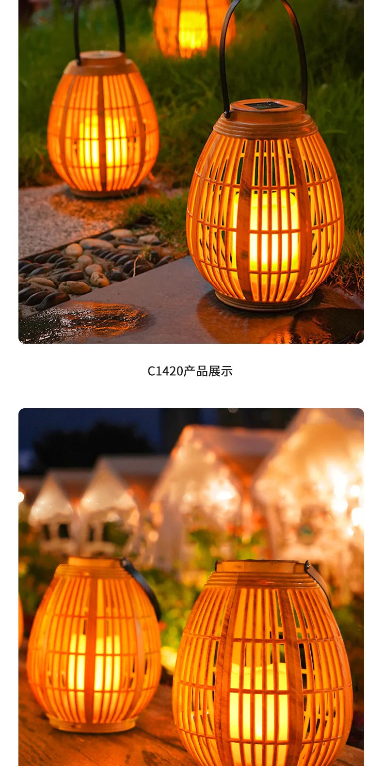 Solar Outdoor Terrace Hanging Light Balcony Decoration Ambient Light Energy Conservation Landscape Lights Decorative Light