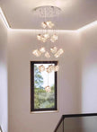 Modern home decoration crystal chandelier, stair Pendant lamp, living room Pendant lights, interior lighting
