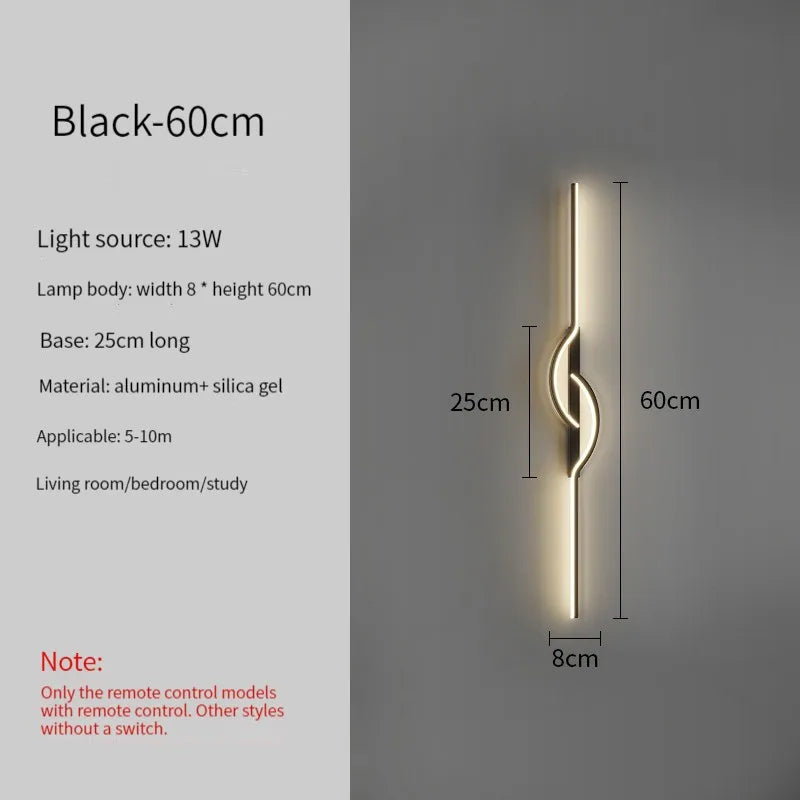 Led Bedside Wall Sconce Lamp For Living Room Bedroom Stair Modern Art Interior Wall Lights Light Fixture Night Lamps Home Decor