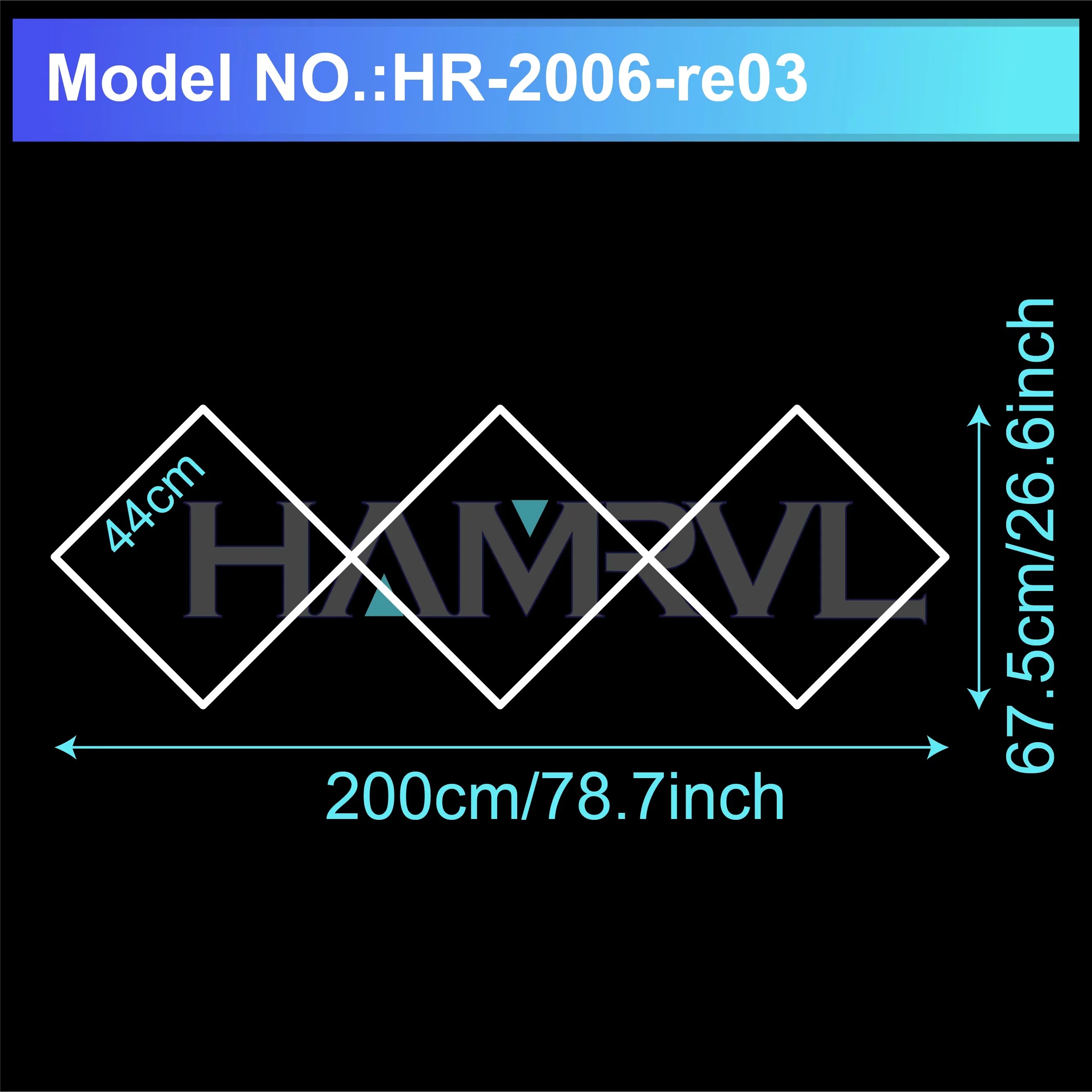 Diamond LED Ceiling Light Hexagonal Design Suitable for Garage Barber Shop Gym Exhibition Hall Ceiling Light Decoration Lighting