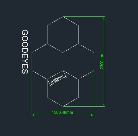 Hot Sales Hexagons Led Lights Individual DIY Factory Supplier Car Showroom 4S Workshop Dropshipping