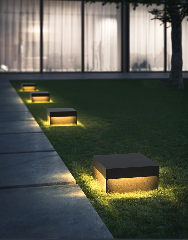 Modern Stainless Steel Door Post Lamp Villa Door Pillar Lamp Outdoor Waterproof Garden Lawn Lamp Landscape Lighting