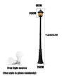 (H≈ 2.4m) Outdoor Courtyard Street Lamp European-Style Waterproof Retro Corridor Lamp Villa Outdoor High Pole Project