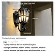 Outdoor Waterproof Wall Lamp For Garden Villa Gate Outdoor European-Style Courtyard Balcony Exterior Wall Lamp Retro Wall Lamp