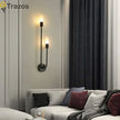 Nordic LED Wall Lights with G9 Light Bulb Hardwired AC85-265V Indoor LED Wall Lamps Bedroom Wall Sconce for Kitchen Corrdior