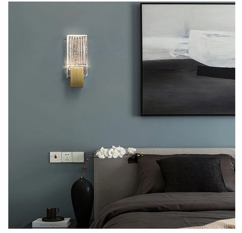 Modern Bubble Crystal LED Wall Lamps Bathroom Dresser Living Room Bedroom Mirror Wall Sconces Indoor Decoration Lighting Lustres