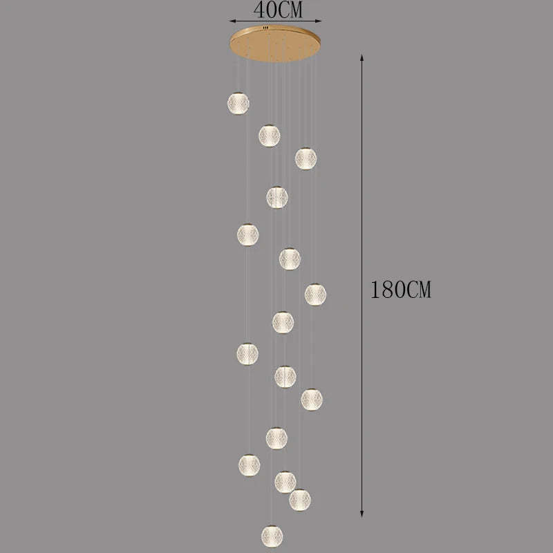 Modern Stair chandelier Pendant lights indoor lighting Ceiling lamp hanging light led Chandeliers for living room indoor lightin