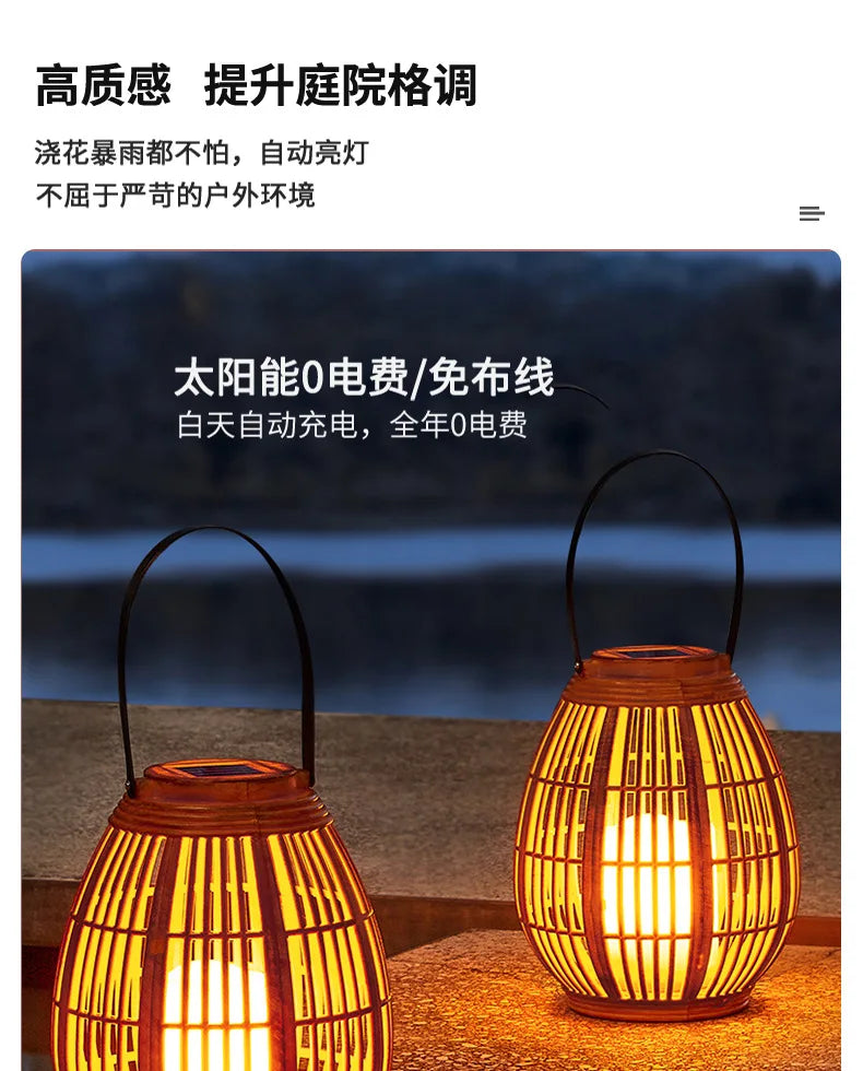 Solar Outdoor Terrace Hanging Light Balcony Decoration Ambient Light Energy Conservation Landscape Lights Decorative Light