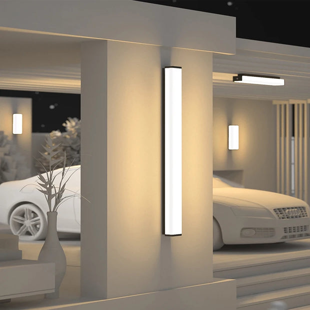 Stainless steel outdoor wall lamp outdoor wall lamp outdoor Led outdoor lighting long wall lamp waterproof IP65 outdoor garden l