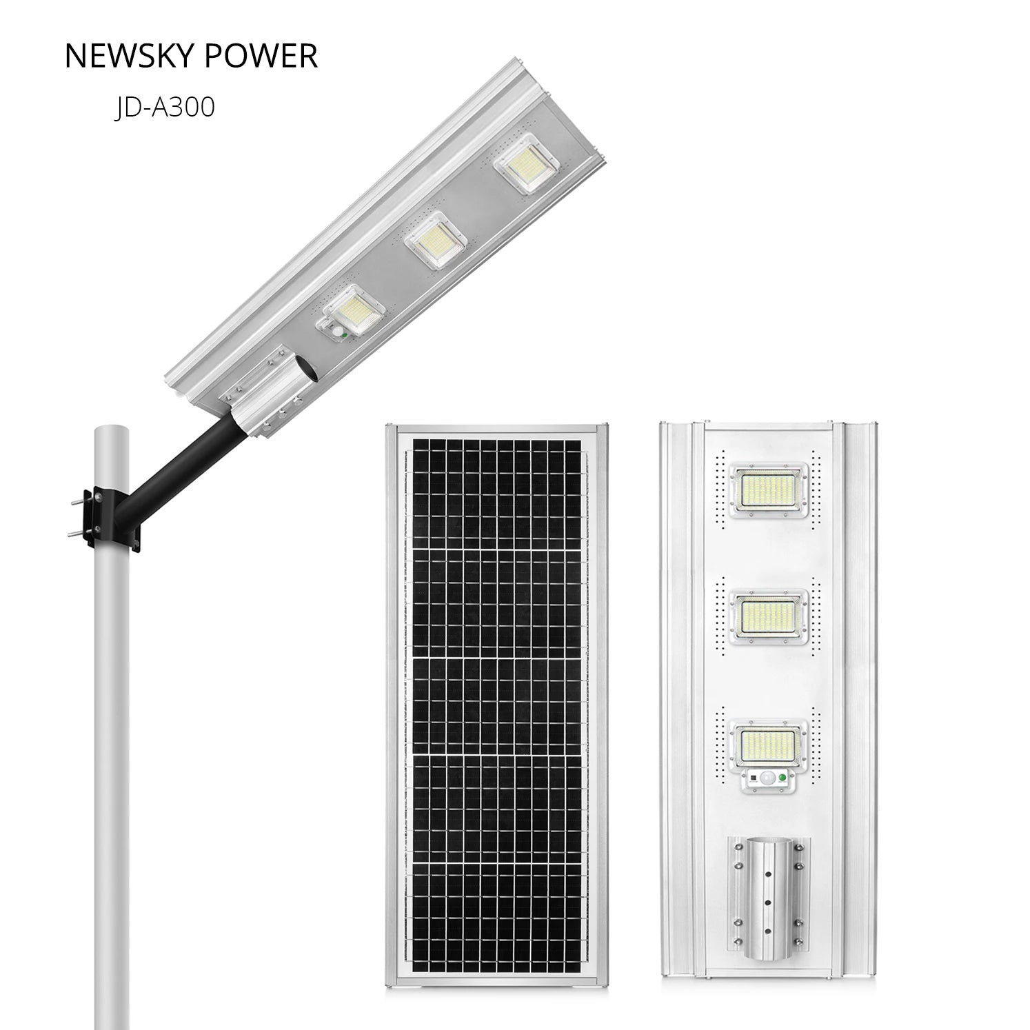 Pole Mounted Solar Energy Led Street Lamp with CE for Outdoor Street Road Pathway Garden Lawn Park Yard Patio Gate Landscape