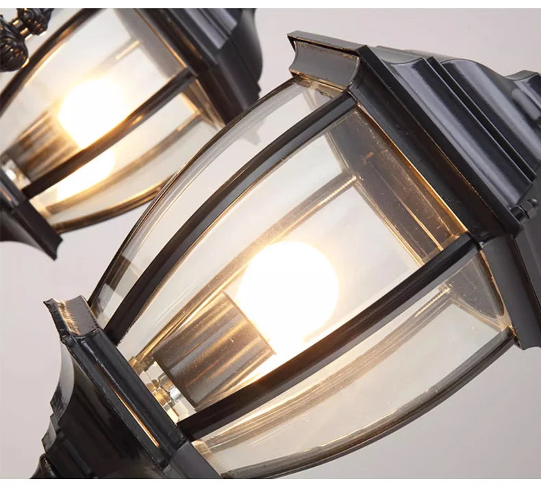 Waterproof high LED retro outdoor landscape courtyard 3m European style outdoor lawn lamp villa household garden street lighting