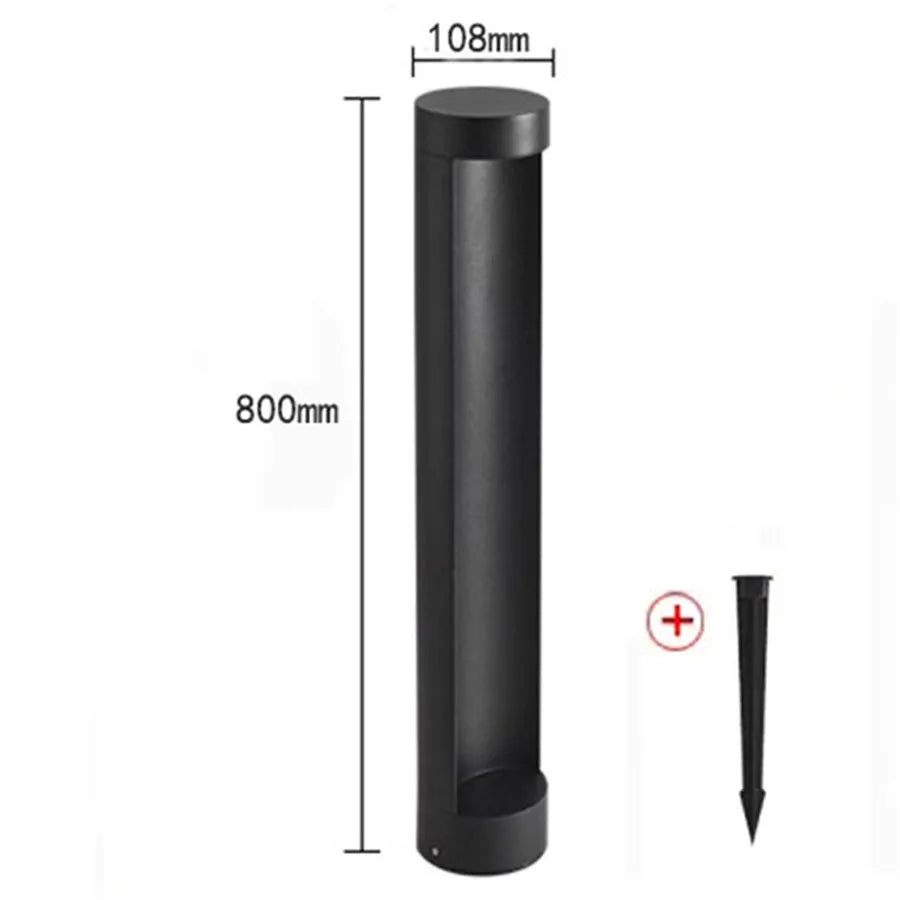 10W Outdoor Garden Landscape Path Light Waterproof Villa Backyard Lawn Bollard Lighting Square Exterior Lawn Column Light