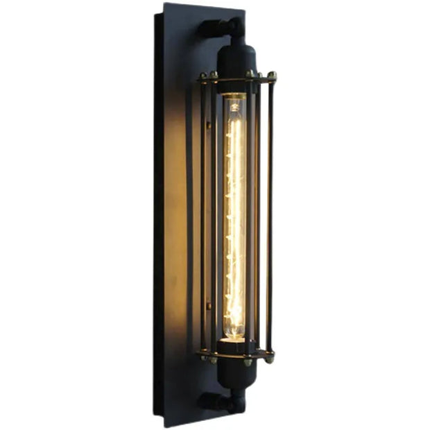 American Flute Wall Lamp Unique LOFT Restaurant Bar Grill Hallway Iron Wall Light Rustic Industrial Decor Edison Bulb Fixture