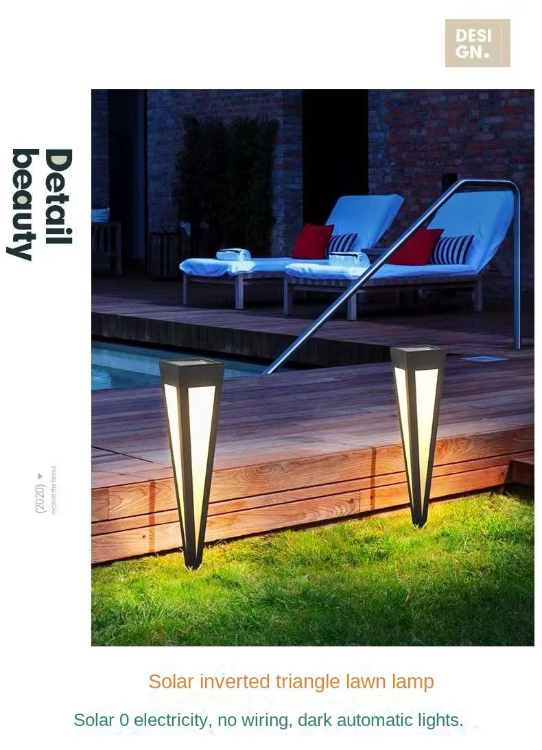 Solar landscape light 62CM high outdoor lighting waterproof courtyard lawn outdoor soft light design