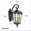 European Style Roman Outdoor Wall Lamp LED Retro Garden Lighting for Residential Villa Door