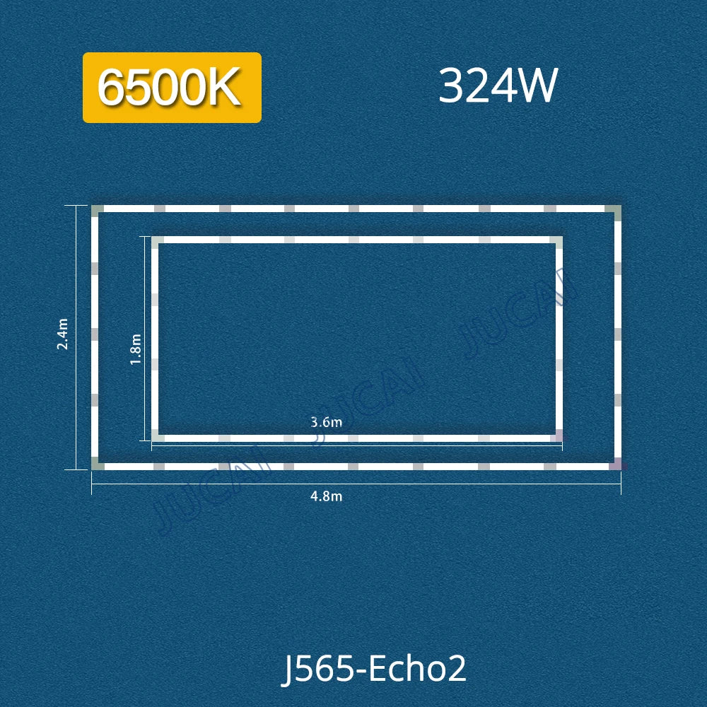 6500K  LED tube combination rectangular sleeve lamp made of PC material,lightweight For garage light,barber shop bedroom