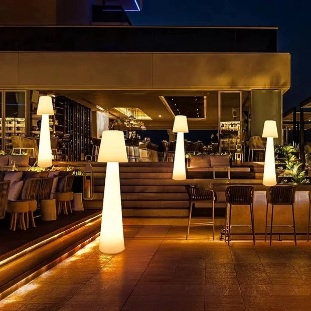 Outdoor courtyard, colorful LED solar lamp post garden IP65 wedding decoration floor lamp