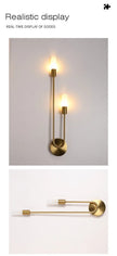 Black Gold LED Wall Lamps with G9 Light Bulb for Bedroom Bedside Interior LED Wall Lights Wall Sconce for Corridor Foyer Kitchen