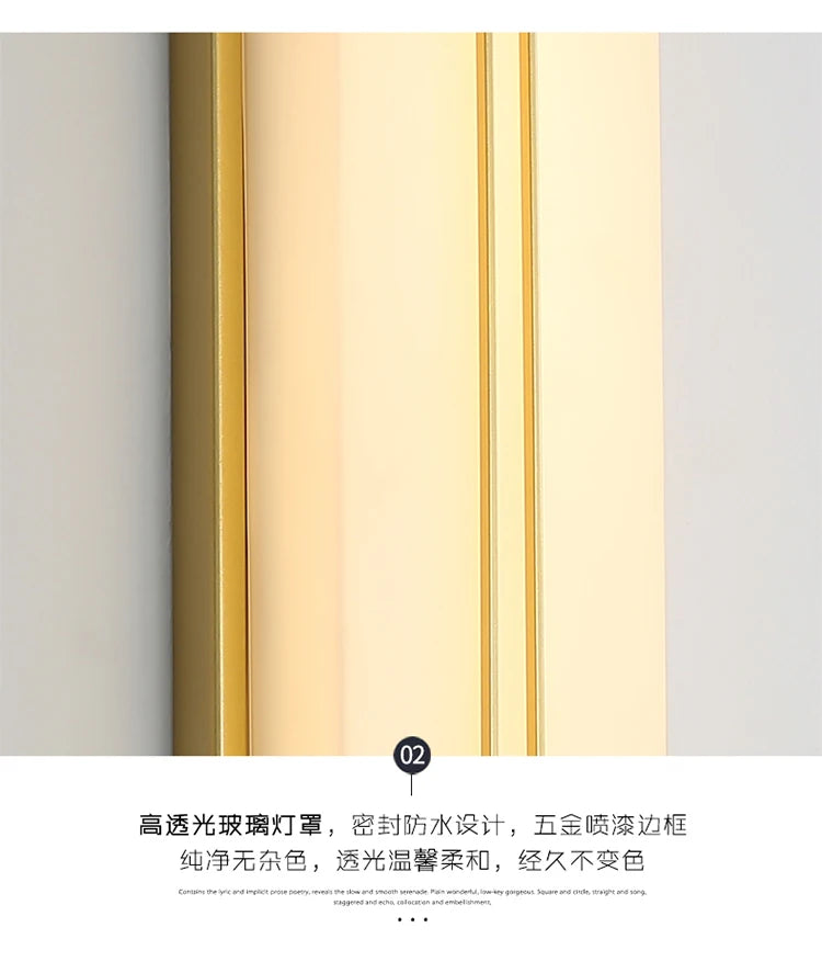 Outdoor wall lamp waterproof wall lamp Internet celebrity creative balcony aisle stairs bedroom living room new Chinese